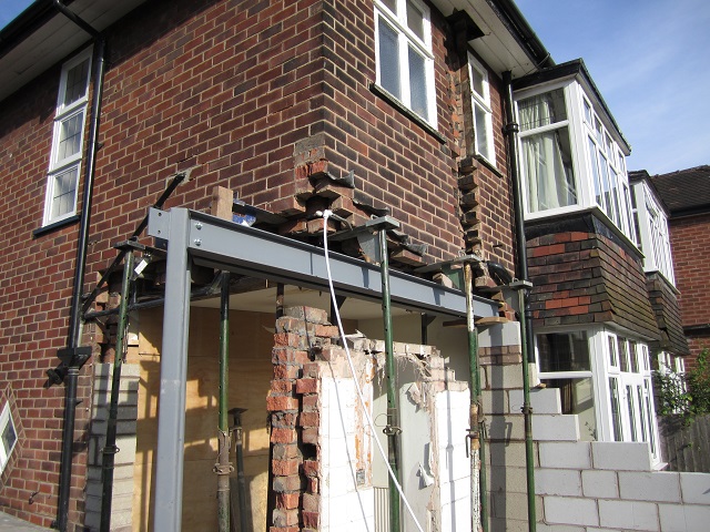 Removal of load bearing wall